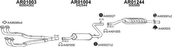 Veneporte 010090 - Échappement droxauto.com