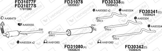 Veneporte 300708 - Échappement droxauto.com