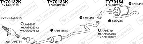Veneporte 700174 - Échappement droxauto.com