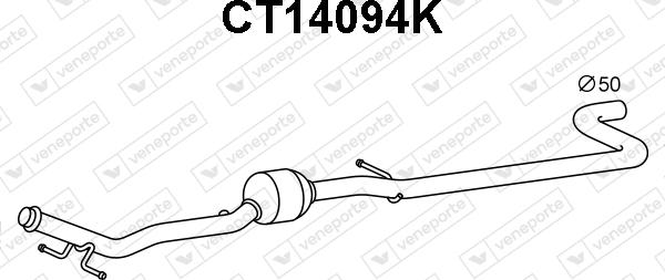Veneporte CT14094K - Catalyseur droxauto.com