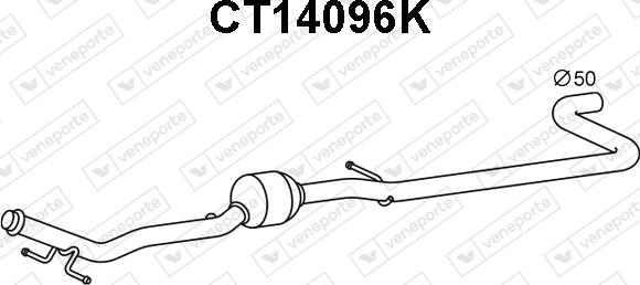 Veneporte CT14096K - Catalyseur droxauto.com