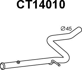 Veneporte CT14010 - Tuyau d'échappement droxauto.com
