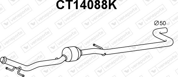 Veneporte CT14088K - Catalyseur droxauto.com
