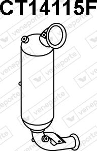 Veneporte CT14115F - Filtre à particules / à suie, échappement droxauto.com