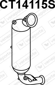Veneporte CT14115S - Filtre à particules / à suie, échappement droxauto.com
