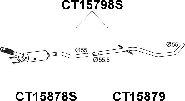 Veneporte CT15798S - Filtre à particules / à suie, échappement droxauto.com