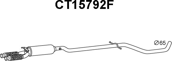 Veneporte CT15792F - Filtre à particules / à suie, échappement droxauto.com