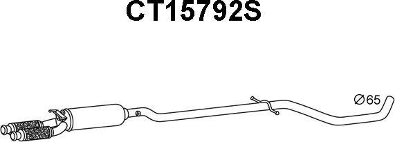 Veneporte CT15792S - Filtre à particules / à suie, échappement droxauto.com