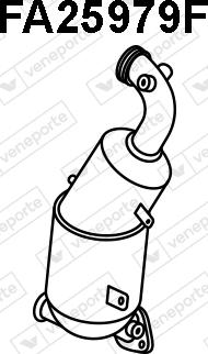 Veneporte FA25979F - Filtre à particules / à suie, échappement droxauto.com