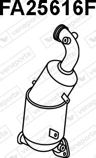 Veneporte FA25616F - Filtre à particules / à suie, échappement droxauto.com