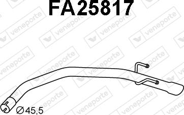 Veneporte FA25817 - Tuyau d'échappement droxauto.com