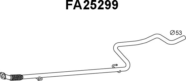 Veneporte FA25299 - Tuyau d'échappement droxauto.com