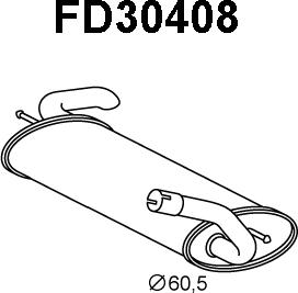 Veneporte FD30408 - Silencieux arrière droxauto.com