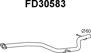 Veneporte FD30583 - Tuyau d'échappement droxauto.com