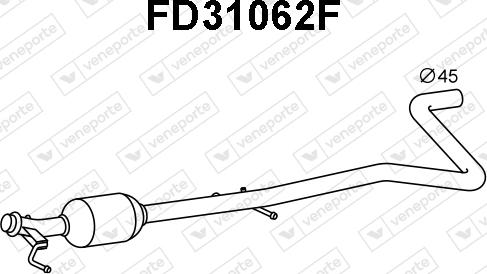 Veneporte FD31062F - Filtre à particules / à suie, échappement droxauto.com