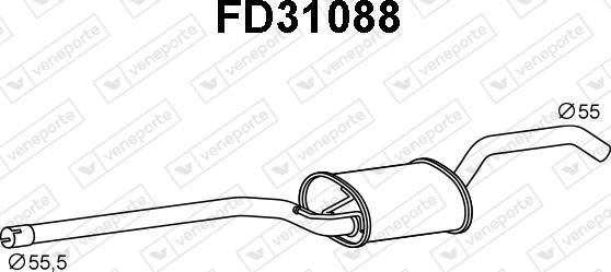 Veneporte FD31088 - Silencieux arrière droxauto.com