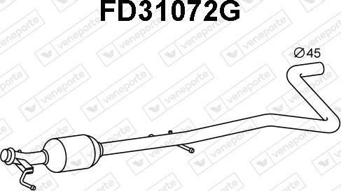 Veneporte FD31072G - Filtre à particules / à suie, échappement droxauto.com