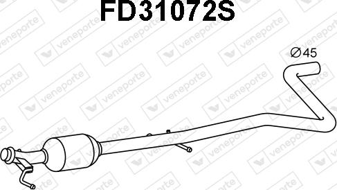 Veneporte FD31072S - Filtre à particules / à suie, échappement droxauto.com