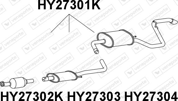 Veneporte HY27301K - Catalyseur droxauto.com