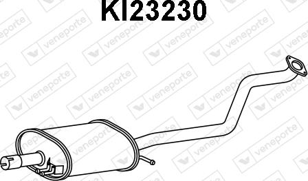 Veneporte KI23230 - Silencieux central droxauto.com