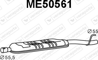 Veneporte ME50561 - Silencieux avant droxauto.com