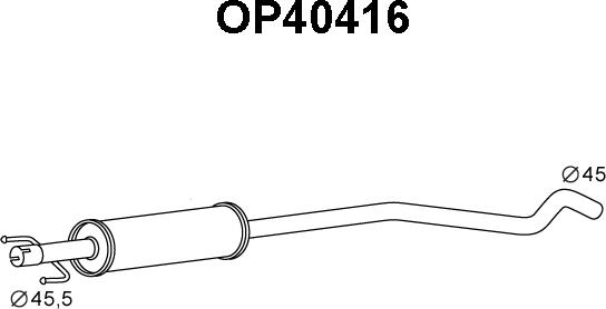 Veneporte OP40416 - Silencieux avant droxauto.com