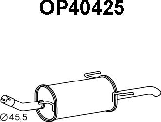 Veneporte OP40425 - Silencieux arrière droxauto.com
