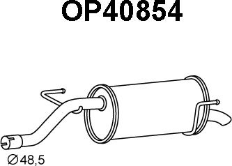 Veneporte OP40854 - Silencieux arrière droxauto.com