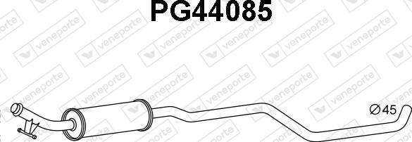 Veneporte PG44085 - Silencieux avant droxauto.com