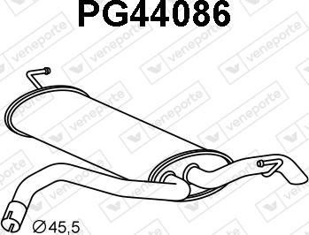 Veneporte PG44086 - Silencieux arrière droxauto.com