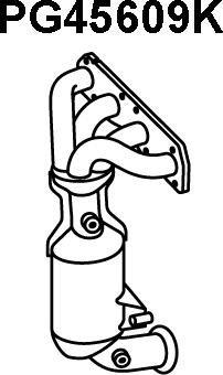 Veneporte PG45609K - Catalyseur en coude droxauto.com