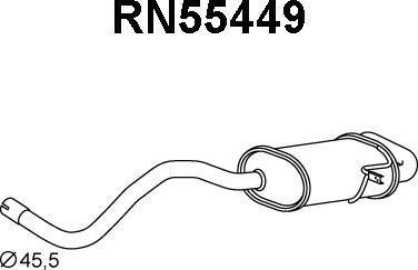 Veneporte RN55449 - Silencieux arrière droxauto.com
