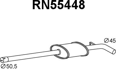 Veneporte RN55448 - Silencieux avant droxauto.com