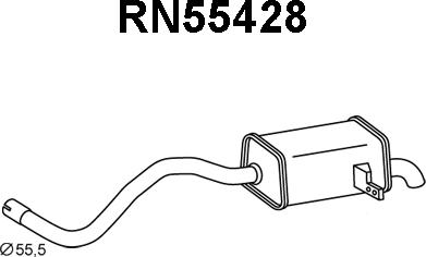 Veneporte RN55428 - Silencieux arrière droxauto.com