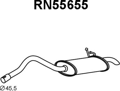 Veneporte RN55655 - Silencieux arrière droxauto.com