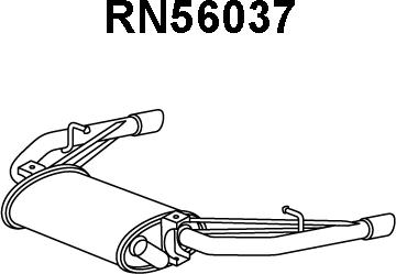 Veneporte RN56037 - Silencieux arrière droxauto.com
