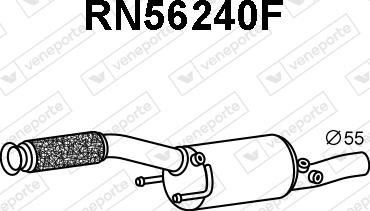 Veneporte RN56240F - Filtre à particules / à suie, échappement droxauto.com