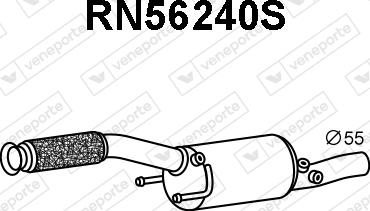 Veneporte RN56240S - Filtre à particules / à suie, échappement droxauto.com