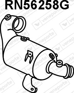 Veneporte RN56258G - Filtre à particules / à suie, échappement droxauto.com