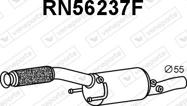 Veneporte RN56237F - Filtre à particules / à suie, échappement droxauto.com
