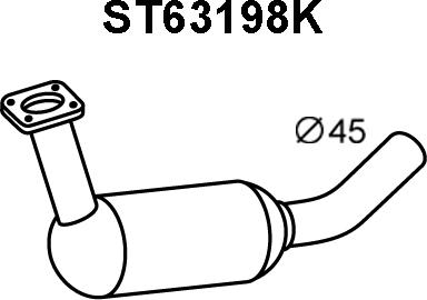 Veneporte ST63198K - Catalyseur droxauto.com