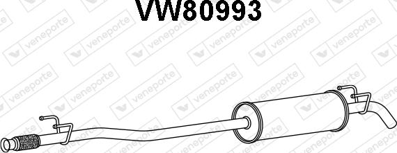 Veneporte VW80993 - Silencieux avant droxauto.com