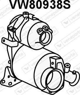 Veneporte VW80938S - Filtre à particules / à suie, échappement droxauto.com