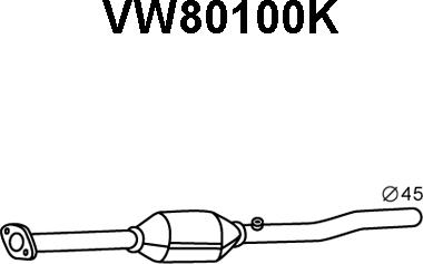 Veneporte VW80100K - Catalyseur droxauto.com