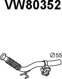 Veneporte VW80352 - Tuyau d'échappement droxauto.com