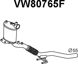 Veneporte VW80765F - Filtre à particules / à suie, échappement droxauto.com