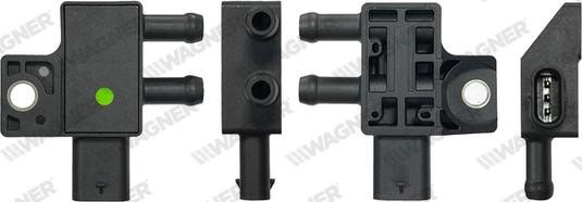 Wagner PRS00009 - Capteur, pression des gaz échappement droxauto.com