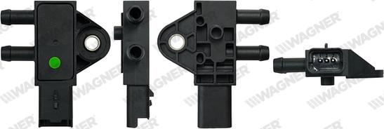 Wagner PRS00001 - Capteur, pression des gaz échappement droxauto.com