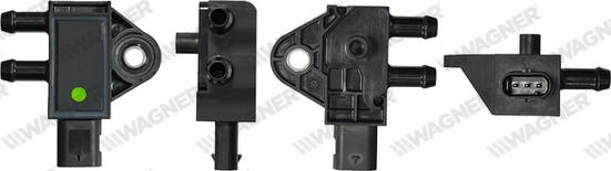 Wagner PRS00008 - Capteur, pression des gaz échappement droxauto.com