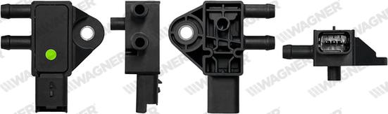 Wagner PRS00003 - Capteur, pression des gaz échappement droxauto.com